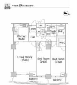 ミレニアムガーデンコート 12階 間取り図