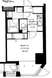 フレンシア菊川 702 間取り図