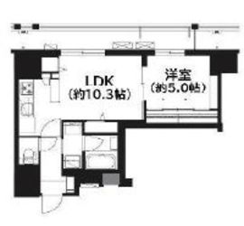 フレンシア菊川 414 間取り図