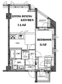 サングラータ広尾 501 間取り図