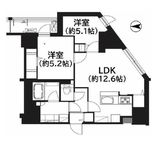 フレンシア菊川 1001 間取り図