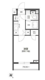 グランパセオ四谷若葉 407 間取り図