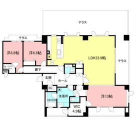 レジデンス青葉台 1階 間取り図