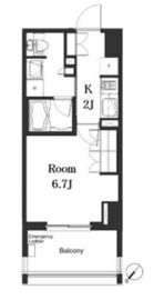 La Douceur巣鴨 (ラドゥセール巣鴨) 602 間取り図