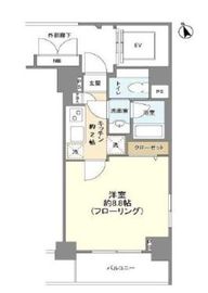 東急ドエル・グラフィオ八丁堀 5階 間取り図