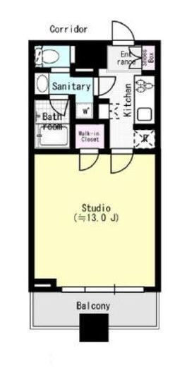 コンシェリア西新宿タワーズウエスト 11階 間取り図