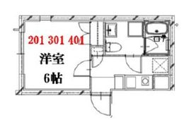 コンポジット門前仲町サウス 101 間取り図