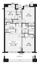 パークビューステージ東陽町 9階 間取り図