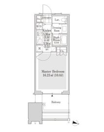 ラ・トゥール新宿アネックス 406 間取り図