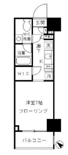 パークリュクス渋谷北参道mono 9階 間取り図