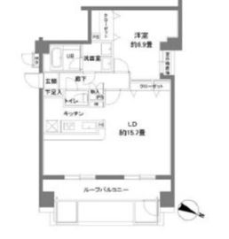 カスタリア原宿 504 間取り図