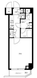 ルーブル泉岳寺前 4階 間取り図