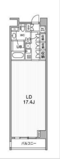 六本木デュープレックスエムズ 412 間取り図