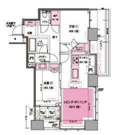 シティタワー上野池之端 4階 間取り図