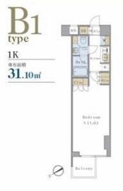 ブリリアイスト千駄ヶ谷 614 間取り図