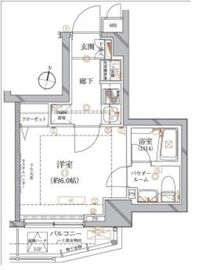 レアライズ代々木上原 2階 間取り図