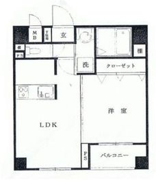 ドルチェ京橋壱番館 7階 間取り図