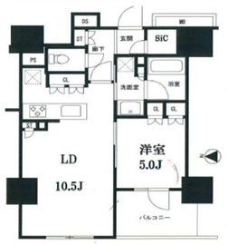 ルネ神田和泉町 8階 間取り図