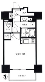 パークリュクス西新宿 11階 間取り図