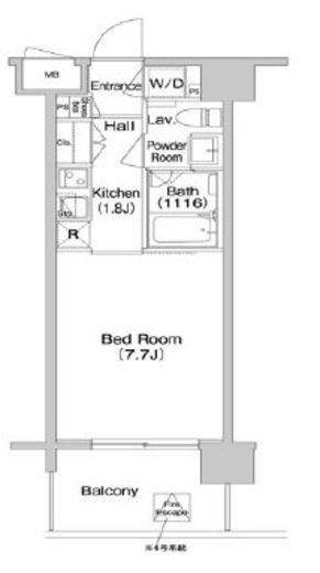 コンフォリア南砂町 1410 間取り図