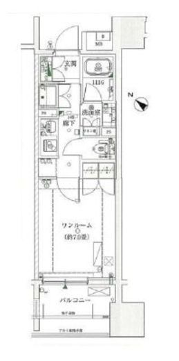 ザ・パークハウス茗荷谷富士見坂 8階 間取り図