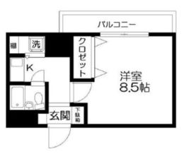 日神パレステージ西麻布 3階 間取り図