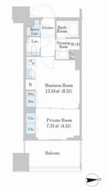 シティタワー銀座東 3階 間取り図