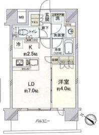 ウェリス渋谷本町 4階 間取り図
