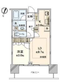 二子玉川ライズタワー 6階 間取り図