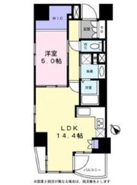 イクシア文京千駄木 12階 間取り図