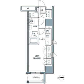 パークハビオ東中野 805 間取り図