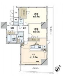 レフィール築地レジデンス 9階 間取り図