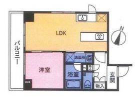 グリーンパーク日本橋浜町 6階 間取り図