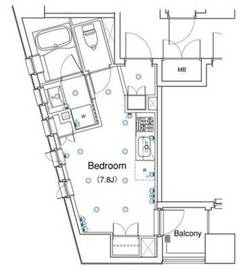 ブリリアイスト銀座東 601 間取り図