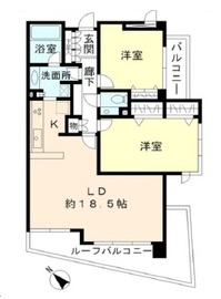 ヒューリック目黒三田 608 間取り図