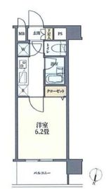 パレステュディオ渋谷ウエスト 4階 間取り図