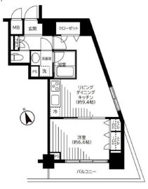 銀座レジデンス伍番館 1201 間取り図