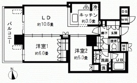 ベイサイドタワー晴海 30階 間取り図