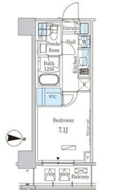 パークアクシス押上サウス 204 間取り図