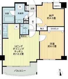 パルロイヤルアレフ赤坂 2階 間取り図