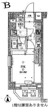 リヴシティ西早稲田 1階 間取り図