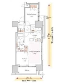 クラッシィスイート・ジオ東麻布 13階 間取り図