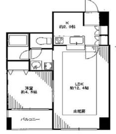 高輪グランドパームス 5階 間取り図