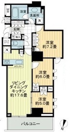 ザ・パークハウス恵比寿南 2階 間取り図