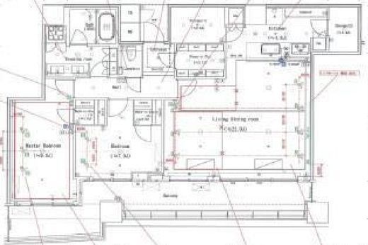 パークタワー晴海 48階 間取り図