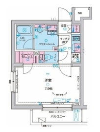 ジェノヴィア麻布十番グリーンヴェール 2階 間取り図