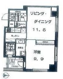 代官山プラザ 1106 間取り図