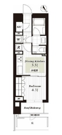 オープンレジデンシア六義園山手プレイス 4階 間取り図