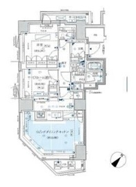 ジオ元赤坂 7階 間取り図