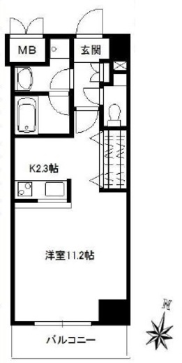 エルミタージュ原宿 402 間取り図